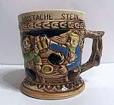 This Vintage Ceramic Mustache Stein Shaving Cup Mug was made in Japan in the 1950's  This is a very nice shaving cup/mug/stein. It was a great estate find. No cracks or chips . 