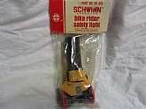 Vintage 1978 Schwinn Approved Bike Rider Safety Light Part No. 05 816 made in Taiwan. This item is new old stock and was never removed from its factory package. Handheld battery operated safety light with red and clear lens. Battery not included. Very rar