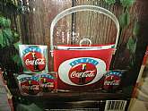 Coca Cola drinkware set.New old stock item but factory box not in perfect condition.This item is posted and managed courtesy of BonanzaNew in factory package or box or factory sealed.