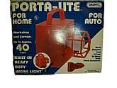 Portable home and auto work light.