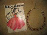 Fifties Rhinestone & Chain Necklace