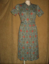 Fifties Fit and Flare Dress Handmade