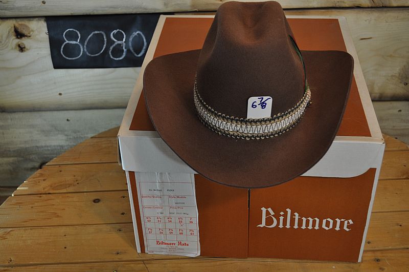1970 Biltmore western cowboy hat. Size 