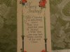 vintage calendar greeting card dated 1925 - "Cheery Greetings!"