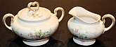 Up for sale are these Wm Guerin Pattern 52 Limoges France Antique Creamer & Covered Sugar Bowl in excellent condition with no chips or cracks. The creamer is approx. 3"T and the sugar bowl is 3 1/2"T. Please see my other sales for more of th