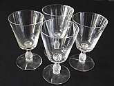 Up for sale are these Rare Vintage Heisey Plantation Set Of Four Water Glasses in excellent condition with no chips or cracks. They measure approx. 6" Tall by 3 1/2"W.Shipping Excludes: Alaska/Hawaii, US Protectorates, APO/FPO, PO BoxShipping