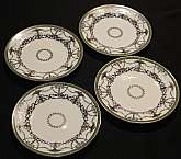 Up for sale are these Rare Antique Royal Worcester Pattern 668 Set Of Four Plates. They measure approx. 8"W and have no chips. There is crazing. No 645538. 13 dots that make it around 1903 I think. Also marked with the Bailey Banks Biddle Co Philadel