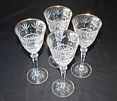 Up for sale are these Cristal D’Arques Durand Set Of Four Traditions Gold Water Goblets in great condition with no chips or cracks. They measure approx. 8 7/8"T.Shipping Excludes: Alaska/Hawaii, US Protectorates, APO/FPO, PO BOX