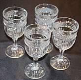 Up for sale are these Libbey Glass Radiant Set Of Four Water Glasses in great condition with no chips or cracks. They measure approx. 7 1/8"T by 3 1/2"W. Shipping Excludes: Alaska/Hawaii, US Protectorates, APO/FPO, PO BOXShipping Provided to