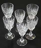 Up for sale are these Nachtmann Astra Set Of 2 Red Wine & 4 Port Wine Glasses in excellent condition with no chips or cracks. The red wine glasses measure approx. 6 1/8"T by 2 3/4"W & the Port Wine Glasses 5 3/8"T by 2 1/4"W. I