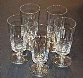 Up for sale are these Rock Sharpe Nassau Set Of Five Iced Tea Glasses in excellent condition with no chips or cracks. Stem Cut #1002. They measure approx. 6 3/4"T by 3"W.  Shipping Excludes: Alaska/Hawaii, US Protectorates, APO/FPO, PO BoxShi