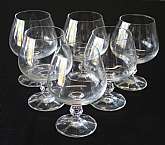Up for sale are these Import Associates Claudia Set Of Six Brandy Glasses in excellent condition with no chips or cracks. They measure approx. 4 5/8"T by 2 1/4"W.Shipping Excludes: Alaska/Hawaii, US Protectorates, APO/FPO, PO BoxShipping Prov