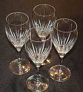 Up for sale are these Cristal D'Arques Enchante Set Of Four Wine Glasses in excellent condition with no chips or cracks. They measure approx. 7 5/8"T by 2 1/2"W. Shipping Excludes: Alaska/Hawaii, US Protectorates, APO/FPO, PO BoxShipping Prov