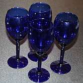 Up for sale are these Pier 1 Cobalt Blue Water Or Wine Glasses. They measure approx. 8"T by 2 1/2"W. In excellent condition with no chips or cracks. Shipping Excludes: Alaska/Hawaii, US Protectorates, APO/FPO, PO BoxShipping Provided to the U