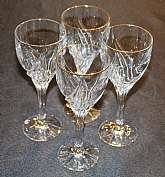 Up for sale are these Vintage Lenox Debut Gold Set Of Four Wine Glasses in great condition with no chips or cracks. They measure approx. 7 3/8"Tall by 2 7/8 "W. Shipping Excludes: Alaska/Hawaii, US Protectorates, APO/FPO, PO BoxShipping Provi