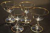 Up for sale are these Beautiful Fostoria Ambassador Set Of Four Champagne Glasses in excellent condition with no chips or cracks. They measure approx. 4 3/4"T by 4"W. Vintage Crystal Stemware.Shipping Excludes: Alaska/Hawaii, US Protectorates,