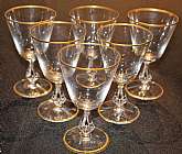 Up for sale are these Beautiful Fostoria Ambassador Set Of Six Wine Glasses in excellent condition with no chips or cracks. They measure approx. 4 1/2"T by 2 3/4"W. Vintage Crystal Stemware.Shipping Excludes: Alaska/Hawaii, US Protectorates, A