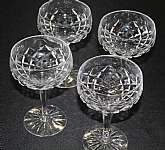 Up for sale are these Beautiful Swedish Eugene Pattern Set Of Four Crystal Champagne Glasses in excellent condition with no chips or cracks. The Champagne Glasses measure approx. 5 3/4"T by 3 5/8"W. Gorgeous Vintage Crystal Stemware.Shipping E