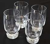 Up for sale are these Svend Jensen Stac Set of Four Water Glasses in excellent condition with no chips or cracks. The Water Glasses measure approx. 5 3/4"T by 3"W.  Shipping Excludes: Alaska/Hawaii, US Protectorates, APO/FPO, PO BoxShipping P