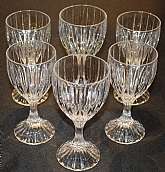 Up for sale are these Mikasa Park Lane Set Of Two Water Goblets & Four Wine Glasses in excellent condition with no chips or cracks. The water goblets measure approx. 6 3/4"T by 3 1/4"W and the wine glasses are 6 3/8"T by 3"W.Ship