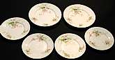 Up for sale are these Wm Guerin Pattern 52 Limoges France Antique Set of 2 Salad & 4 Bread Plates in excellent condition with no chips or cracks. The salad plates measure approx. 7 3/8"W and the bread plates 6 1/4"W. Please see my other sale