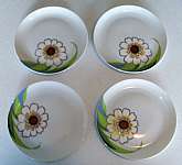 Up for sale is this vintage Eschenbach Bavaria Germany Set Of Four Salad Plates in excellent condition with no chips or cracks. They measures approx. 7 1/2" Wide.Shipping Excludes: Alaska/Hawaii, US Protectorates, APO/FPO, PO BoxShipping Provided