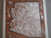 Vintage Arizona Ghost Towns Lost Mines and Frontier Military Forts Map Poster by Larry Toschik 1963 