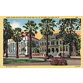 Vintage Postcard Santa Clara County Court House and Hall of Records, San Jose, Calif. 450, 6A-H2263Features:	• Linen 1930-1950Size: 3.5" x 5.5"Condition: Pre-Owned GoodCondition is consistent with an old or antique pap