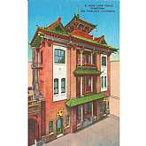 Vintage Postcard Kong Chow Temple, Chinatown, San Francisco, California 81, 43768Features:	• Linen 1930-1950Size: 3.5" x 5.5"Condition: Pre-Owned GoodCondition is consistent with an old or antique paper postcard. It ma