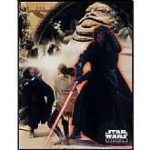 Very nice Star Wars Poster featuring Darth Maul from Episode 1: The Phantom Menace. These were givaways from Taco Bell in 1999. This is poster is number 4 in a series of 4.This is still rolled up in the original plastic, never displayed or hung up. Plea