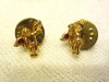 VTG GOLD TONE GUARDIAN ANGEL PINS W/RED CRYSTAL