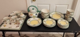 Vintage Villeroy & Boch Luxembourg French Garden, French Garden Orange, & French Garden Vienne set 