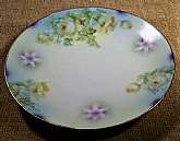 Decorative Plate Plate Porcelain Marked Silesian Germany with Crown and Crossed Swords Hallmark  Antique 1920s  Fruit Floral Motif Home Decor