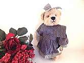 Ganz Cottage Collectibles Plush Stuffed Animal BearGirl bear named Becky. Ganz model #1408, Vintage 1997 keepsake bear.