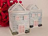 Vintage 1983 decorative tableware by Ron Gordon for AVON. Victorian House ceramic salt and pepper shakers.
