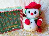 Christmas Snowman Plush Doll Toy Vintage New Stuffed Animal White Snowman Toy Holiday Home Decor