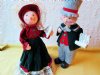 Christmas Caroling Dolls Vintage Dickens A Christmas Carol Victorian Singing Couple Collectible Figure Doll Red Green Sheet Music Home Decor