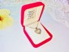 Crystal & Pearl Gold Heart Pendant Necklace Vintage NIB Genuine Austrian Crystal Red Velvet Gift Box India 18'' Chain Mint Costume Jewelry