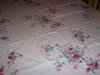 Wilendur Princess rose vintage tablecloth Tagged