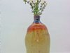 Studio Art Glazed Pottery Bud Vase, Brown Tones