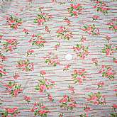 Killer vintage psychedelic floral fabric in a slinky polyester.  The bold colors are fabulous in pink, green, blue and white with rose motif and broken dotted lines. It measures 48 inches wide x 2 yards 8 inches. Pics don't do this lovely fabric justice!