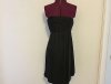 Vintage Strapless Silk Ruched Bodycon Cocktail Party Dress XS