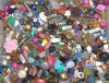 1/2 LB Mixed Vintage Lucite Beads Cabochons Acrylic Rhinestone Cabs 200 Plastic Flatback Stone Assortment