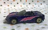 Title  Vintage Matchbox Corvette Sting Ray III Purple Pink White Tampos - 1994      Materials:   Metal, Plastic, Paint      Dimensions:   3 1/4 inches x 1 inch x 1 inch       Type:   Matchbox Cars       Brand:   M