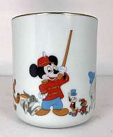 Walt Disney Productions Mickey Mouse & Friends Coffee Cup Mug Japan - 1970's