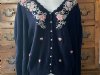 Woman's Embroidered Cardigan Sweater Size S
