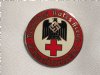 Red German Red Cross Sisterhood Round Badge - circa 1935 - from DustyMillerAntiques