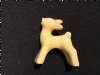 Vintage Morton Pottery Miniature Yellow Deer Figurine - 1950s - from DustyMillerAntiques