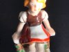 Occupied Japan Porcelain Girl on Fence Figurine - circa 1950 - from DustyMillerAntiques