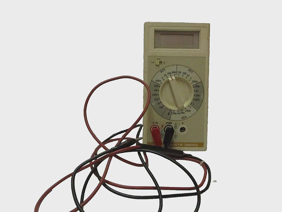 The Vintage Circuitmate Digital Multi Meter DM40 is a rare and collectible piece for those interested in vintage test equipment. This digital multi meter offers accurate measurements and functionality, making it a valuable tool for both hobbyists and prof